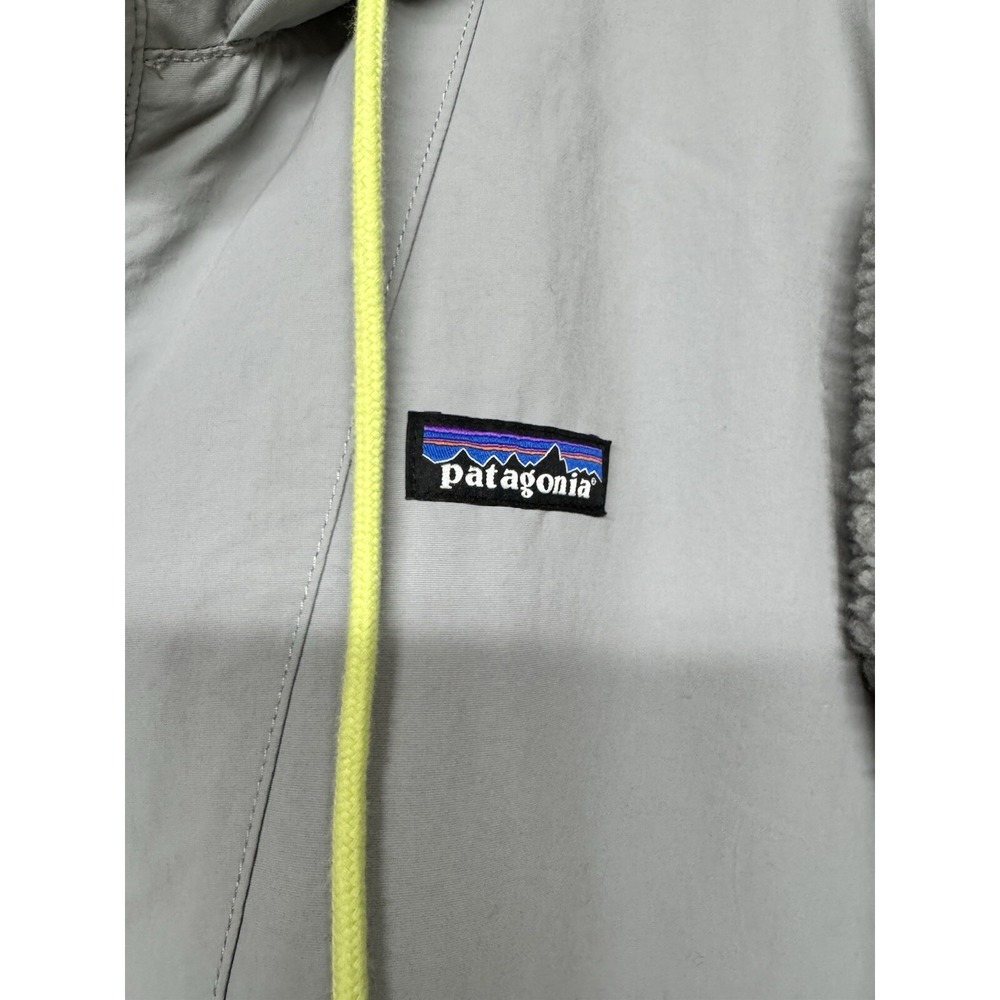 Patagonia Shelled Retro-X Pullover Hooded Salt Grey Gray Heather Women's Size XL - Picture 10 of 13